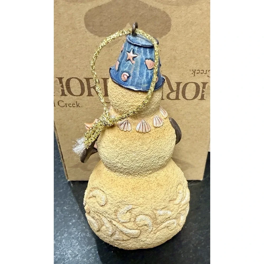Jim Shore Safe til The Yule Tide Comes In Beach Snowman 4017669 In Box
